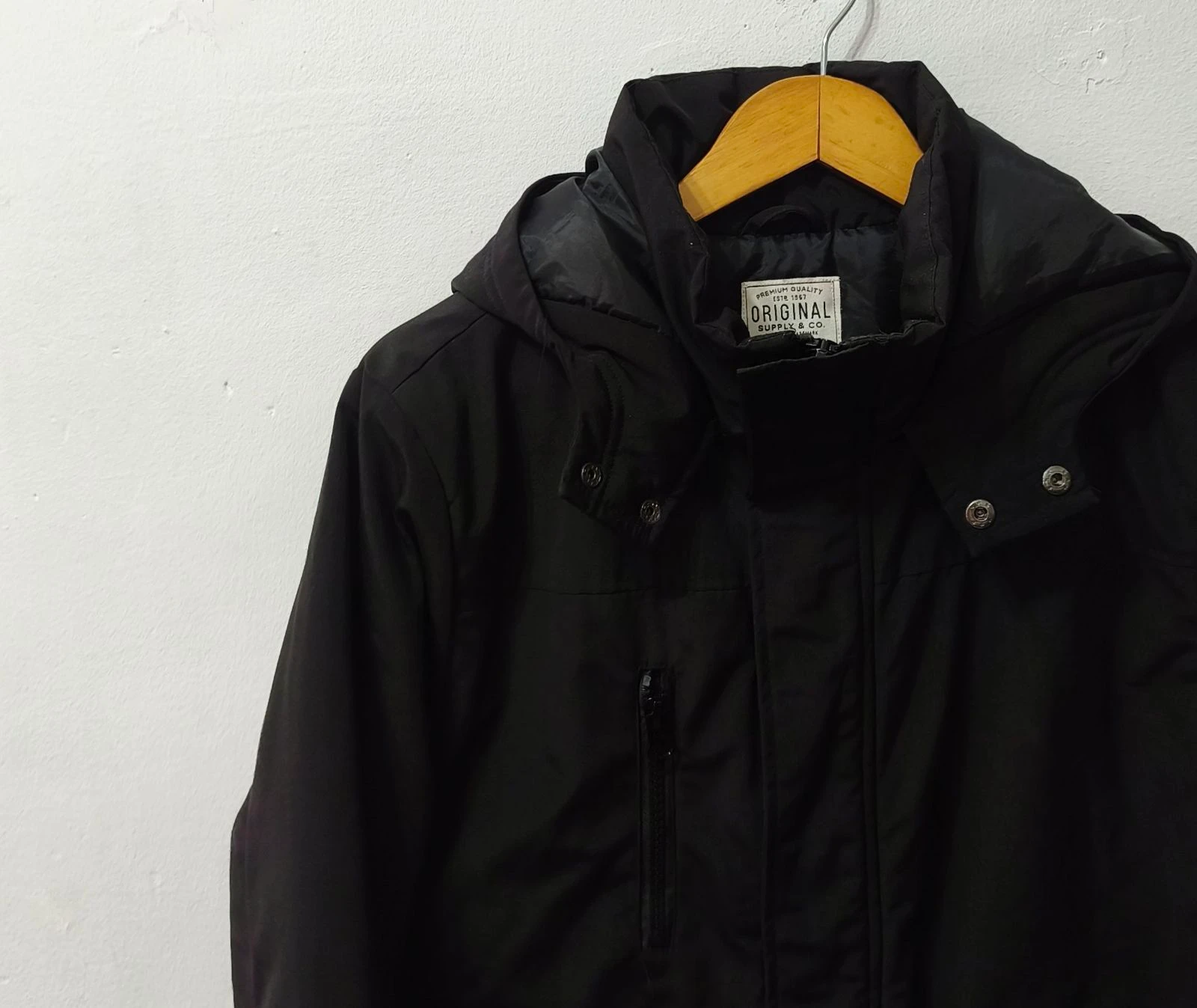 Black Zeeman Men's Coat Size S – photo 5